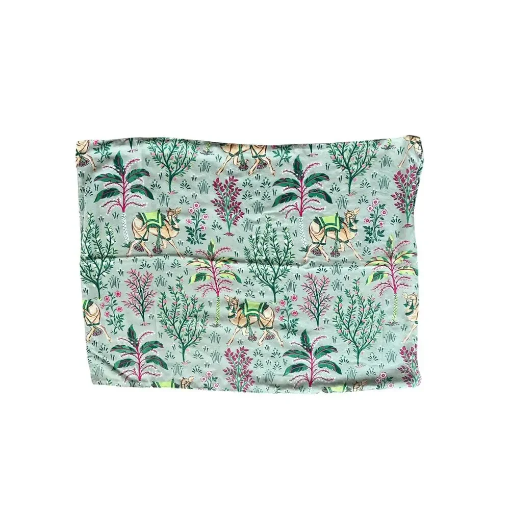 Printfresh Home Goods Camel's Courtyard Print Queen Size Zip Pillowcase